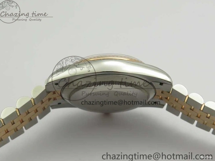 MiroTime 0501 Timeless DateJust 36mm 904 SS RG Wrapped 116231 GMF Gray Diam Dial on SS RG Wrapped Jubilee Bracelet A 3272